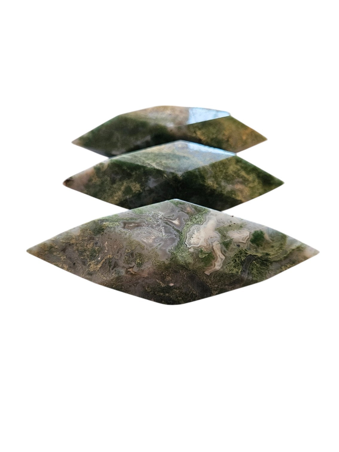 Moss agate polyhedron