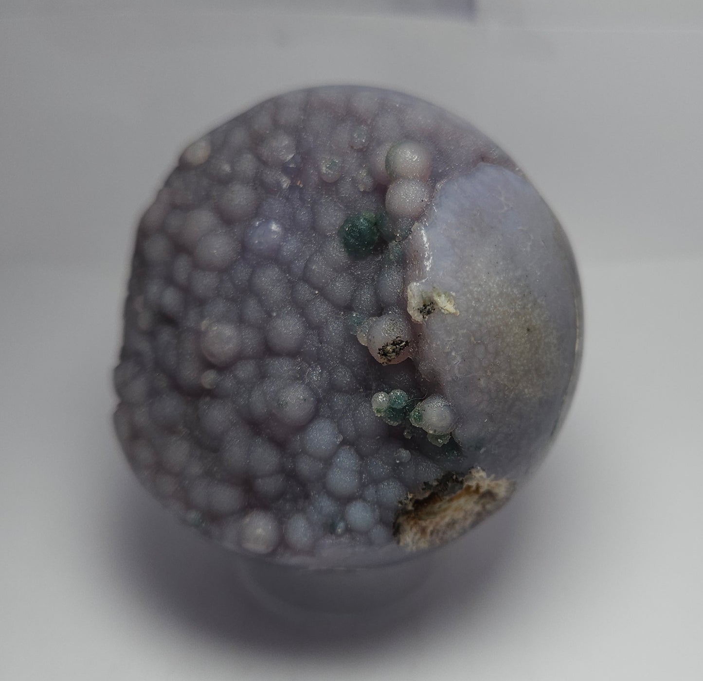 Grape agate sphere