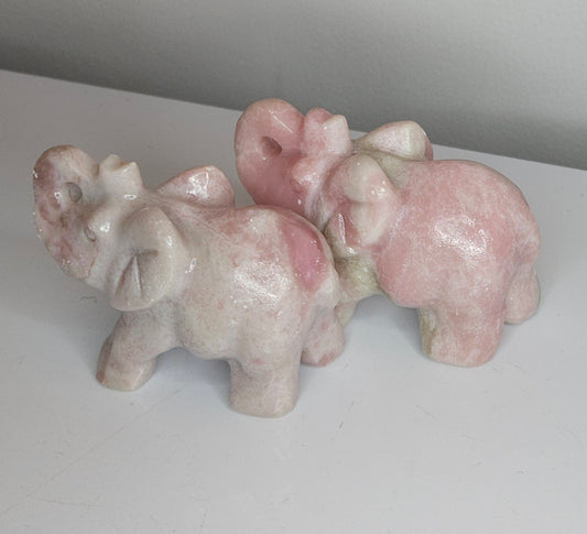 Pink Opal elephants