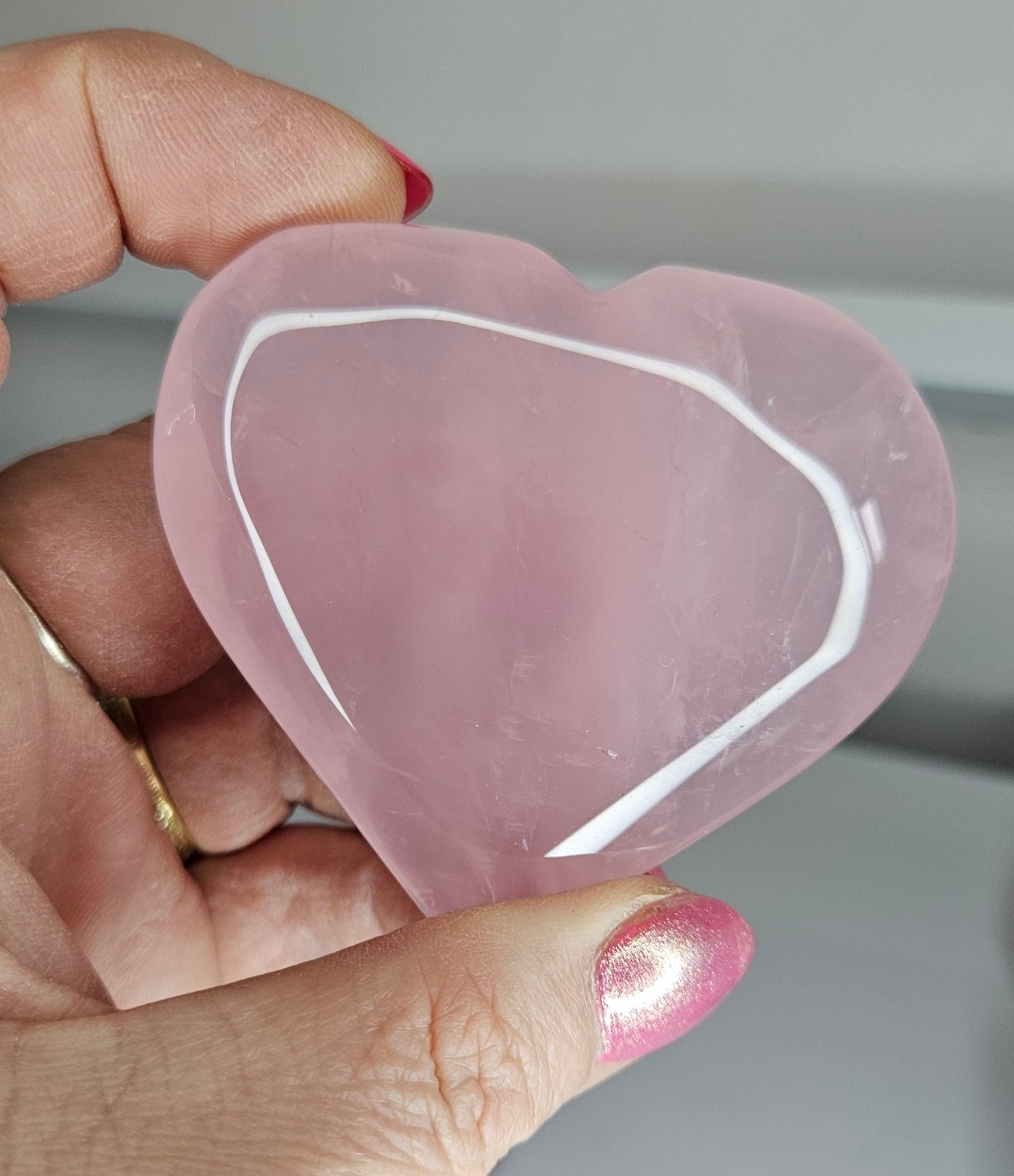 Rose quartz hearts