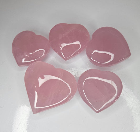 Rose quartz hearts