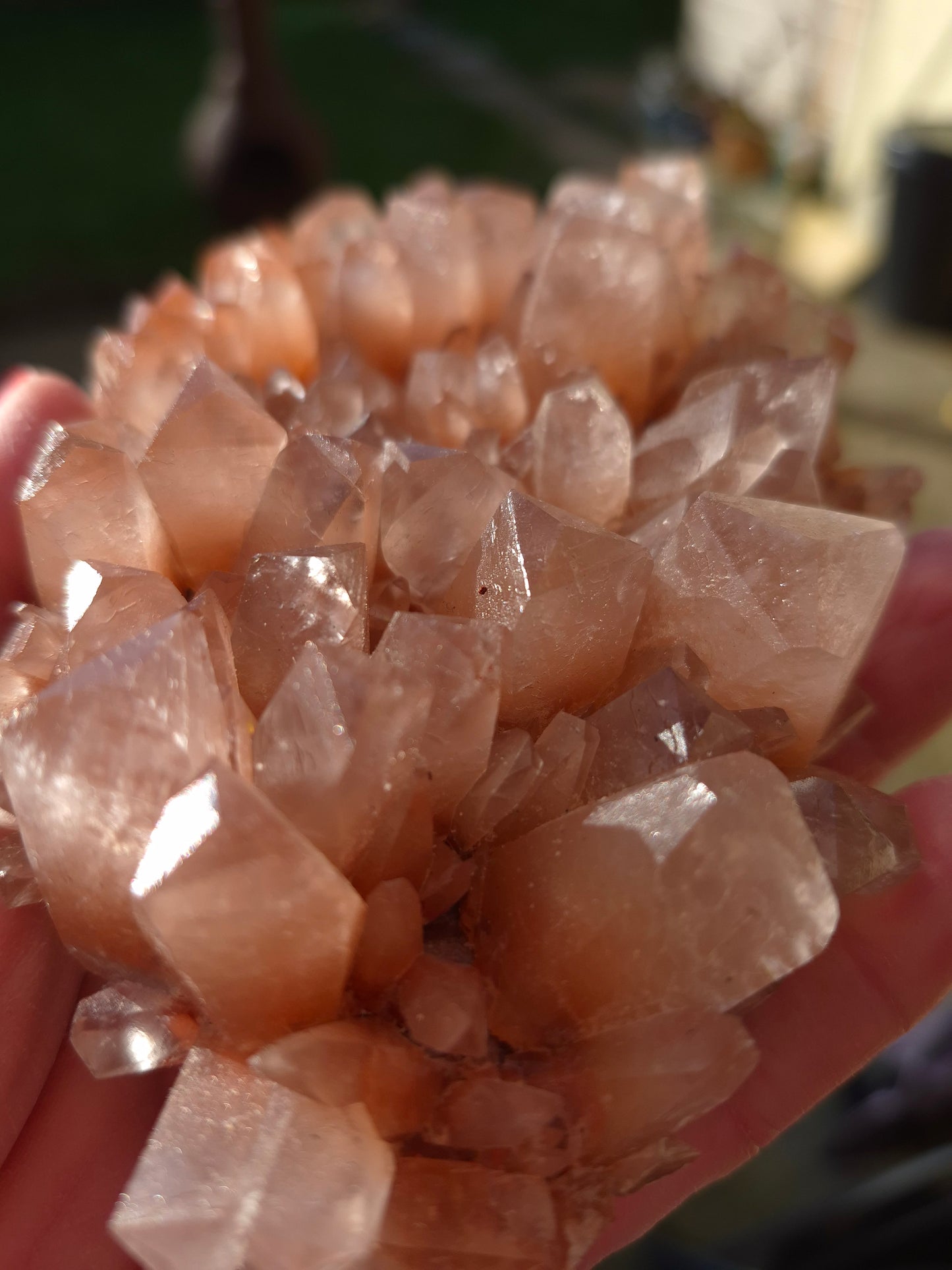 Red shadow quartz