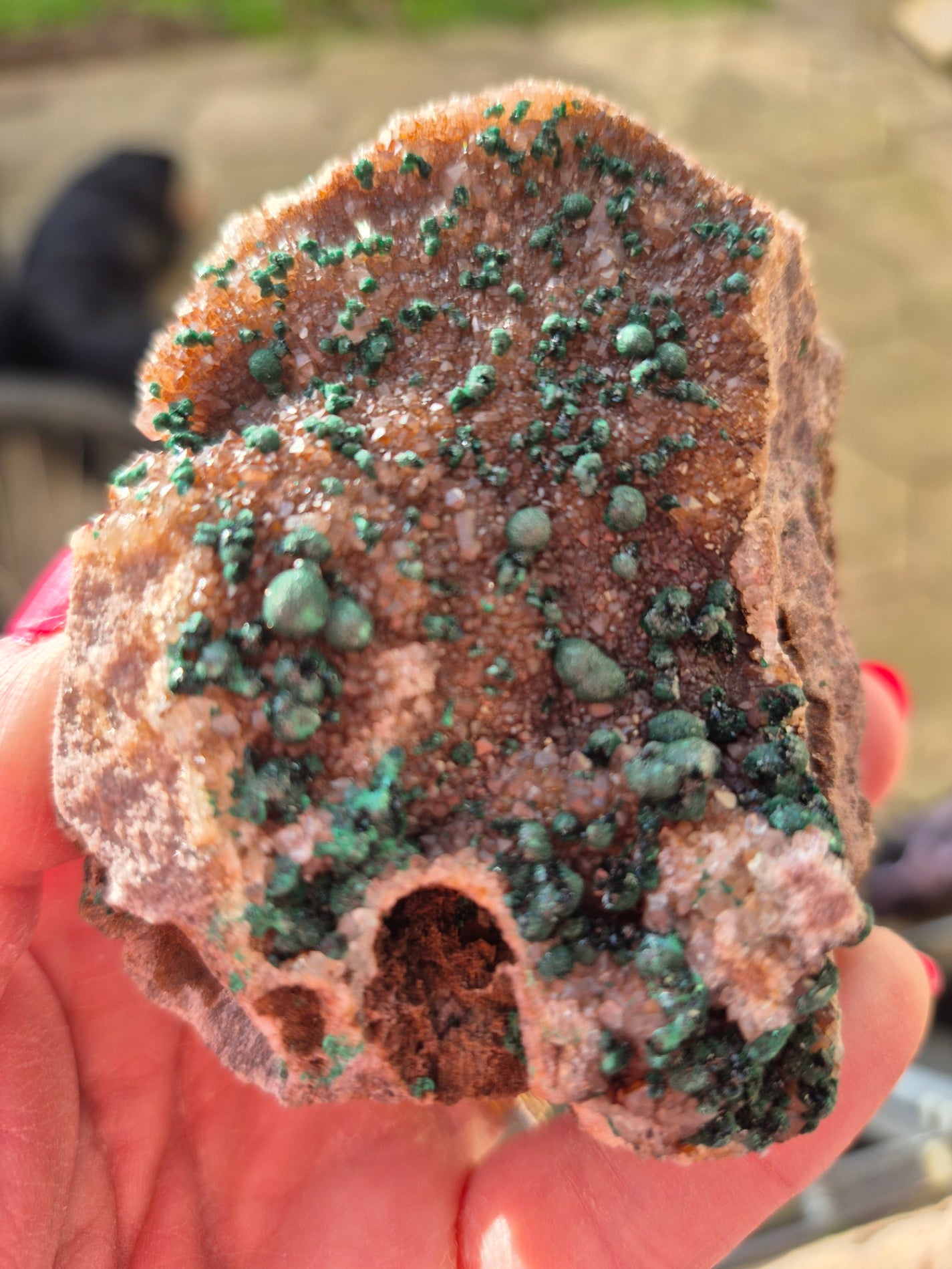 Malachite specimen