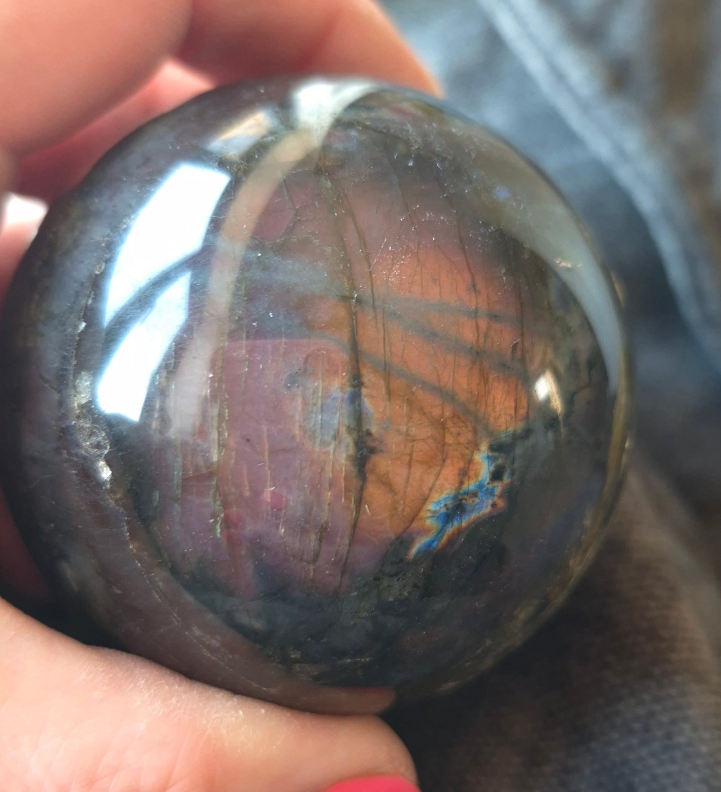 Labradorite sphere