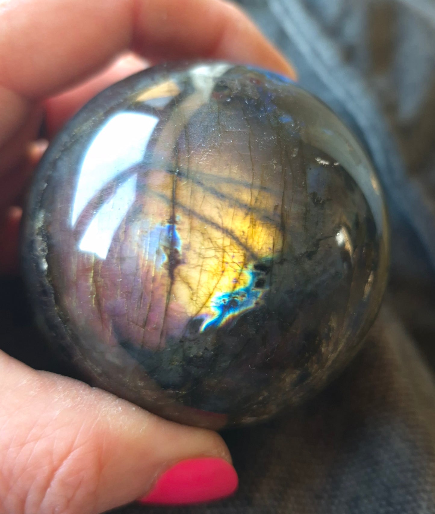 Labradorite sphere