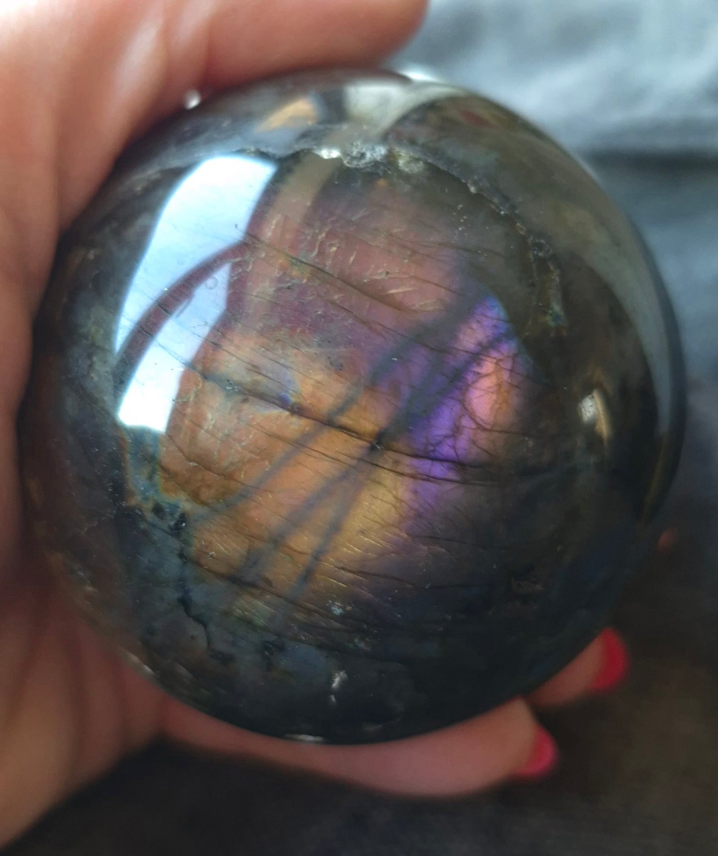 Labradorite sphere