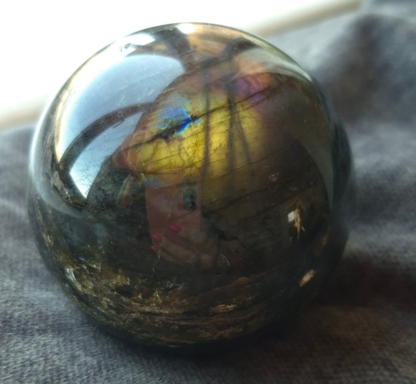 Labradorite sphere