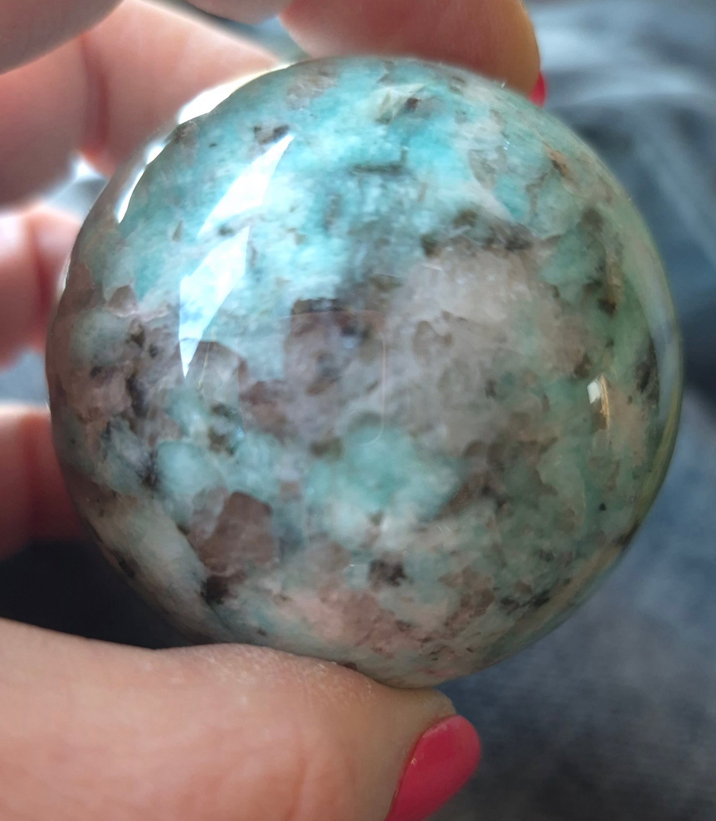 Amazonite sphere